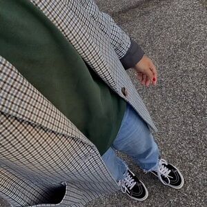 a new day Black and White Plaid Blazer